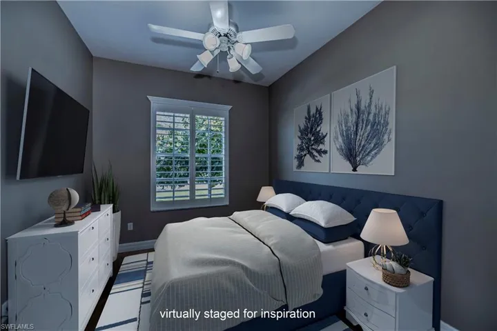 3rd bedroom virtually staged for inspiration