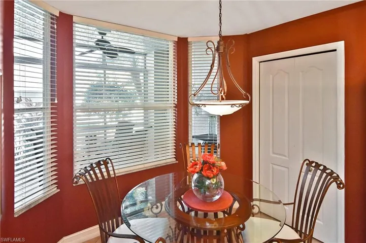 Dining space featuring baseboards
