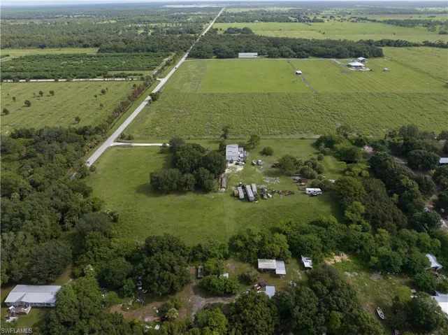 Aerial view featuring a rural view