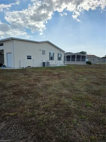 Back of house with a