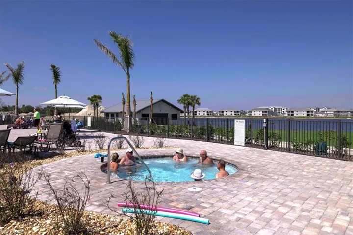 View of pool with a patio