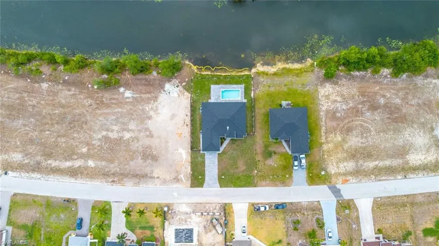 Birds eye view of property