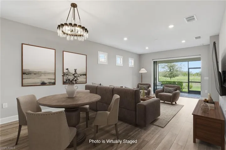 Living and Dining Virtually Staged