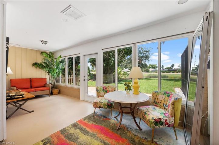 Air conditioned sun room.
