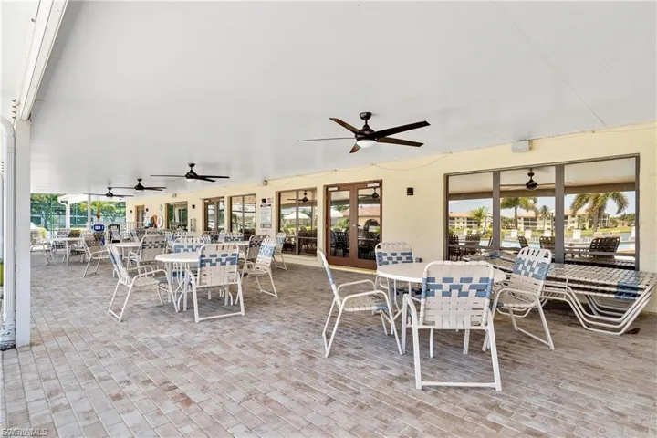 Partial view of interior of Clubhouse