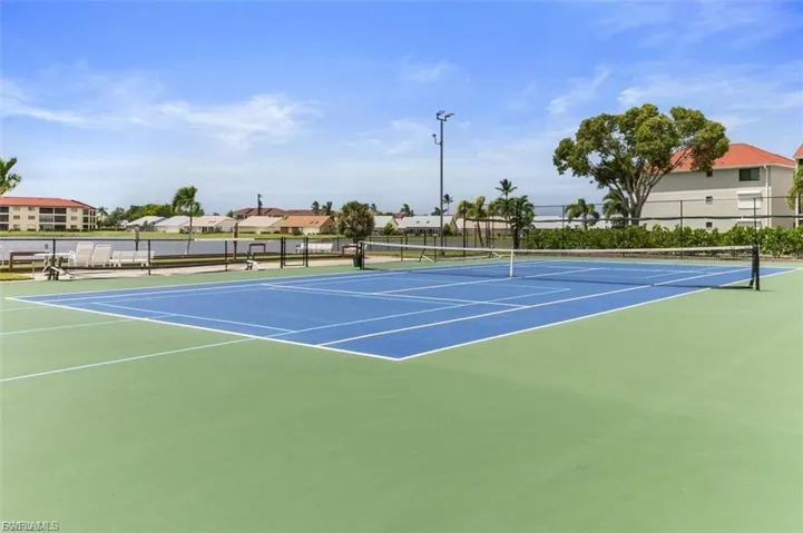 View of one of the Tennis/Pickle ball courts