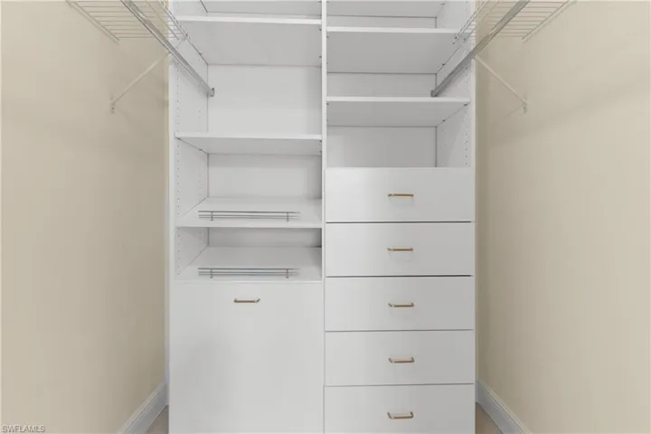 Primary Closet has Designer Storage.