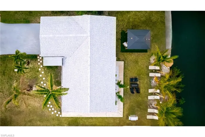 View from above of property