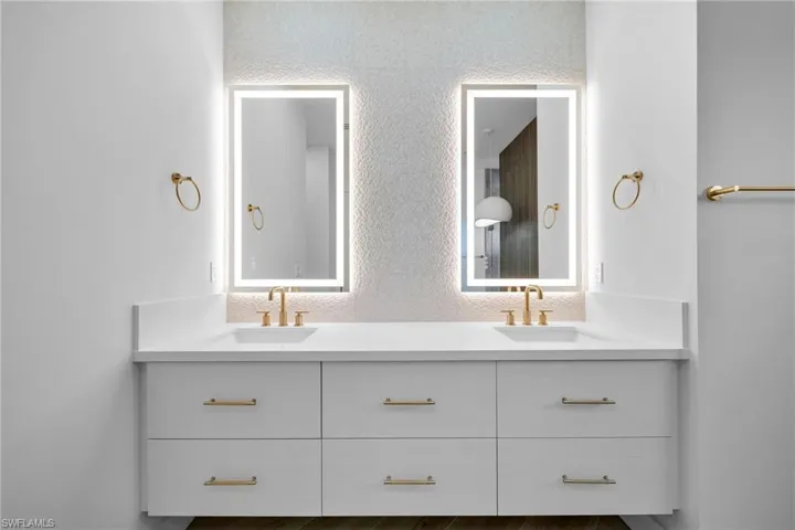 Bathroom featuring vanity