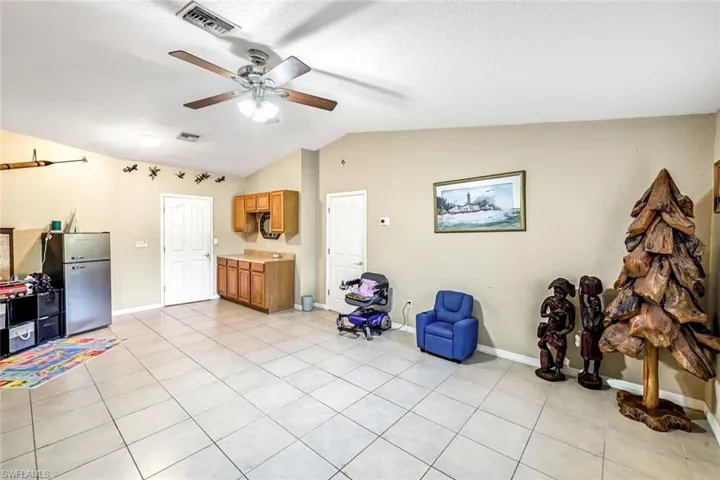 Living room/kitchenette separate apartment in main house.