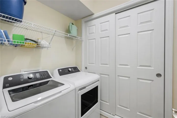 2024 Washer and Dryer replaced, hot water tank is behind the closet door.