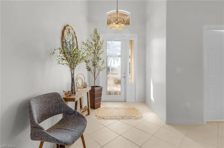 Entrance to property with a garage
