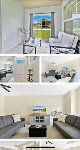 View of marketing collateral with multiple images