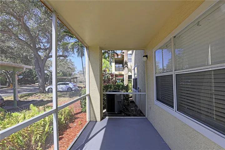 View of covered porch