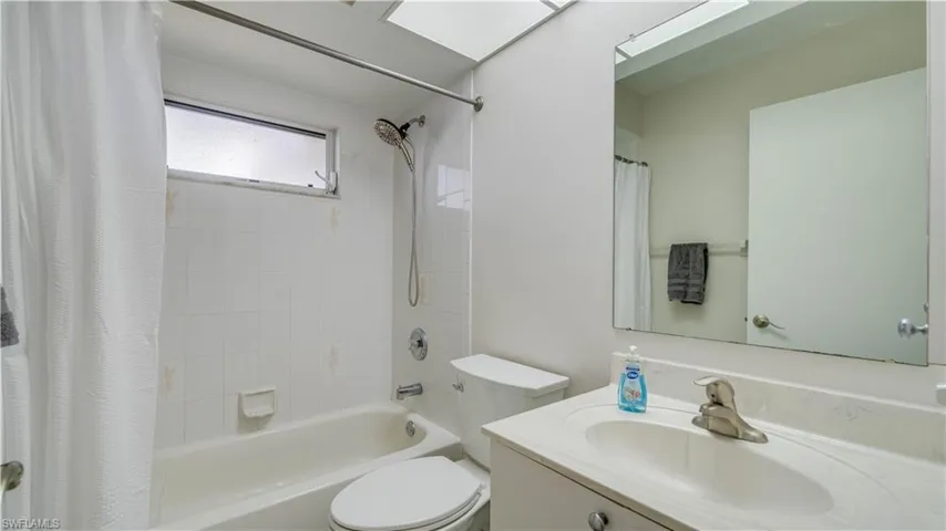 Guest Bathroom with tub/shower combination.