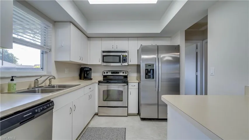 Kitchen has Stainless Steel Appliances