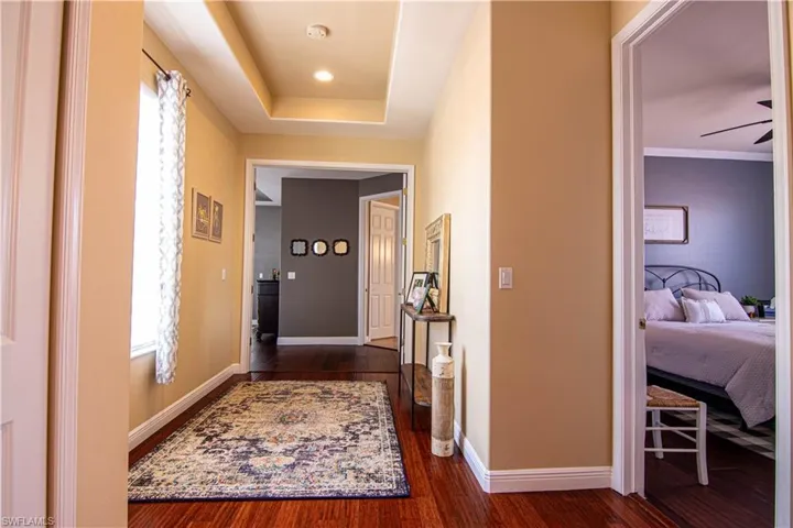Second floor Hallway with plenty of natural light.