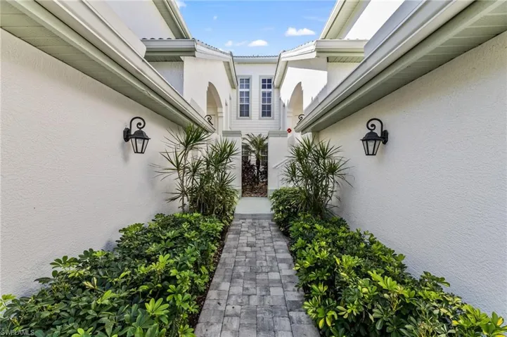 Welcoming pavered walkway to your front door