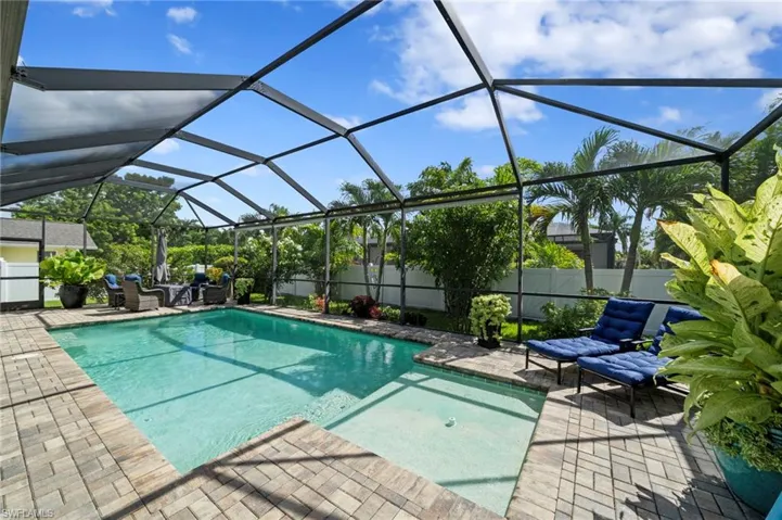 Pool with Shelf