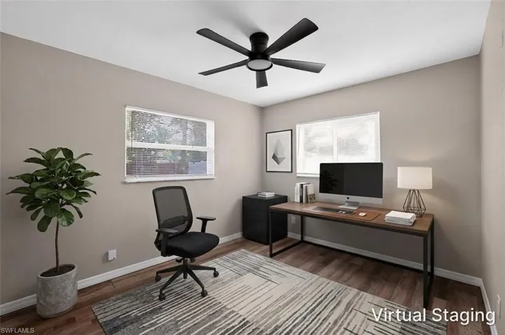 Virtually staged