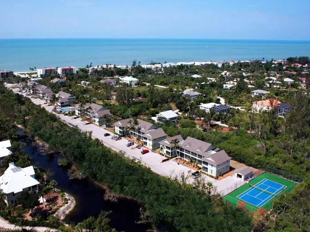 Bird's eye view of a large body of water