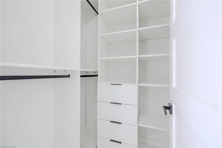 View of spacious closet
