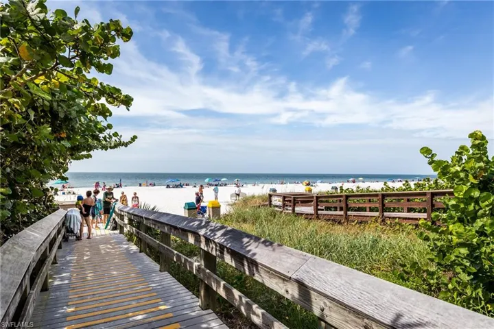 Water view with a beach view