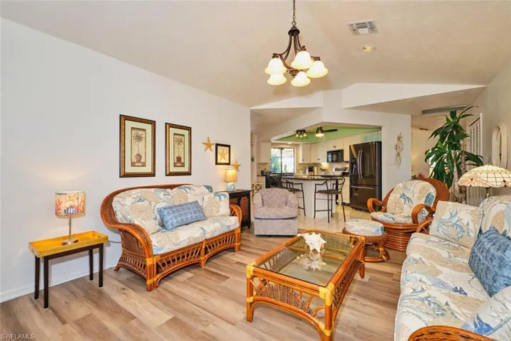 This family room is exquisite!  This view is overlooking the kitchen.  Wait till you see the other view!