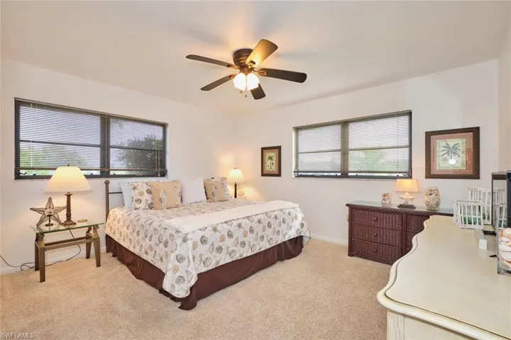Bedroom #1 has windows which overlook the canal.