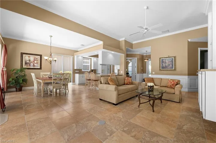 28311 Nautica Lane Bonita Springs FL 34135 - Living room from owner's suite entrance