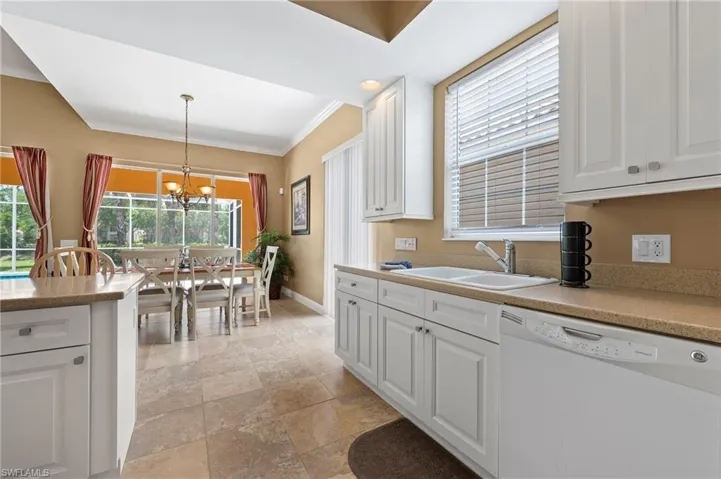 28311 Nautica Lane Bonita Springs FL 34135 - Kitchen with new cabinets featuring soft close doors and drawers.