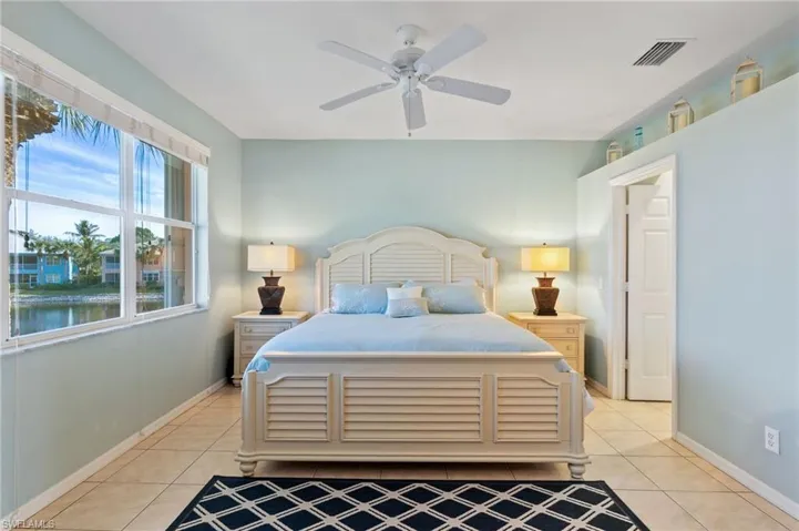 Master Bedroom with lake view