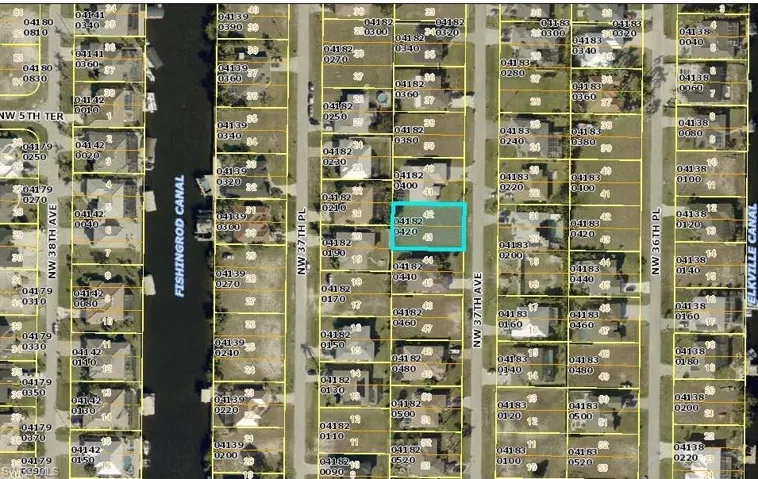 Aerial view of property's location