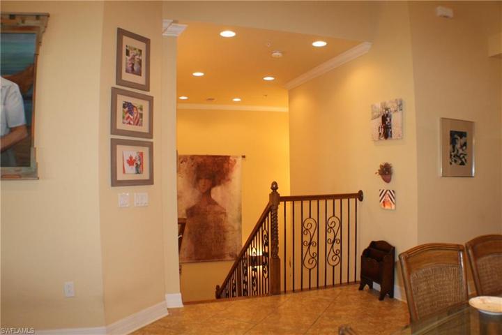 Staircase to Foyer from Living and Dining areas.