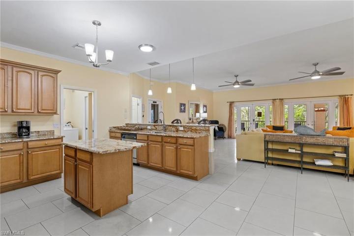 FIRST floor kitchen looking towards entryway