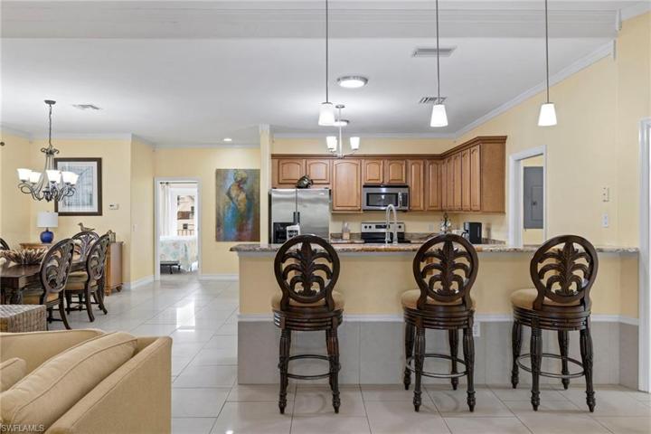 FIRST floor kitchen/bar with seating