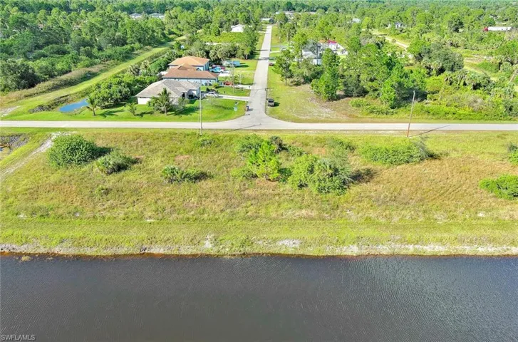 Drone / aerial view of a nearby body of water