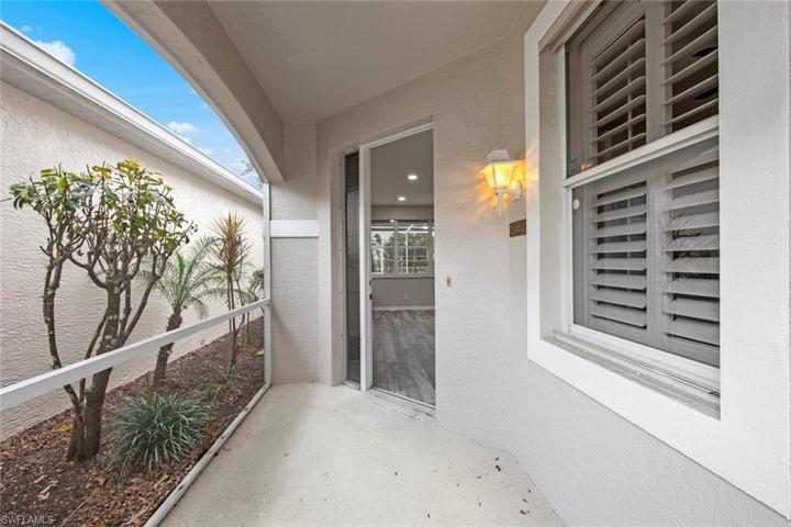 Front entry covered and screened
