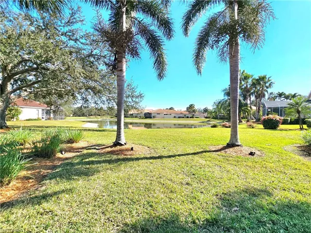 View of yard featuring a water view