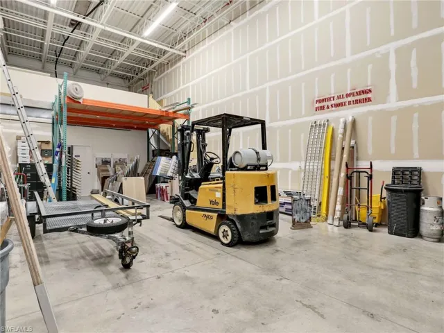 Work space in warehouse