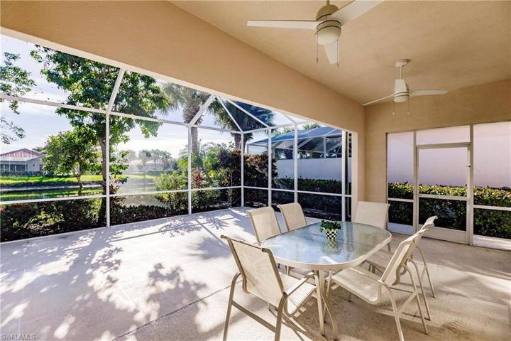 Large covered lanai faces East.