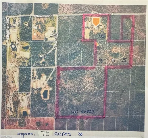 TOTAL parcels combined 70 acres +/-