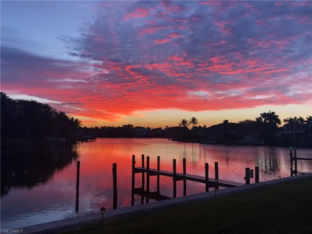 Dock with a water view