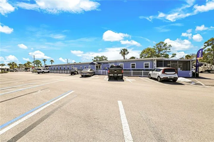 View of uncovered parking lot