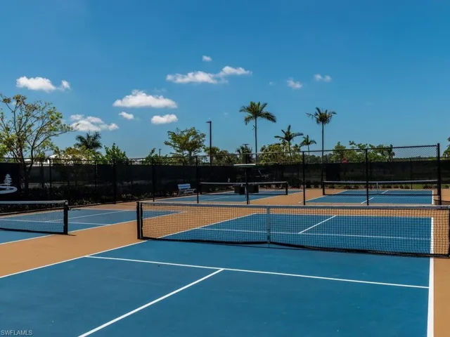 View of sport court featuring basketball court