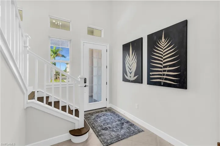 View of tiled foyer entrance