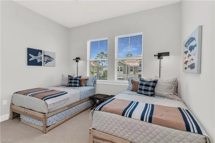 Bedroom featuring carpet floors