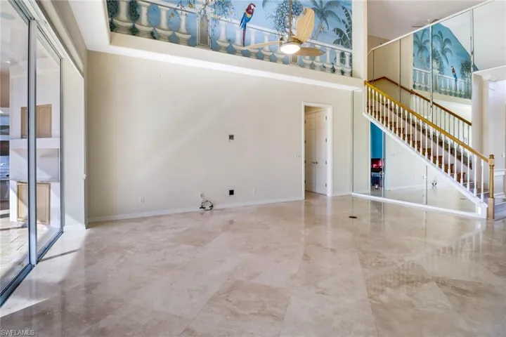 Another view of the Great Room featuring the high ceilings.