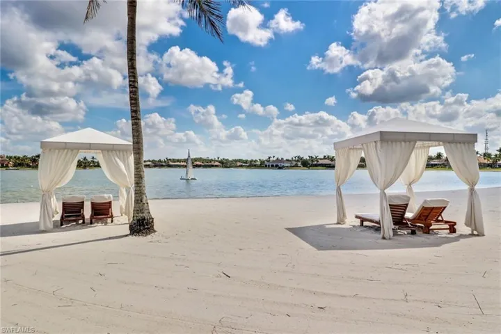 Cabanas on the Beach with 3 miles of white sand