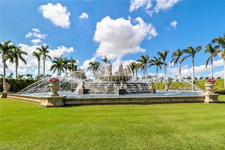 Grand Fountain at the Entrance of Miromar Lakes Beach & Golf Community